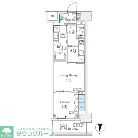 フロンティアレジデンス錦糸公園の物件間取画像
